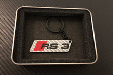 Load image into Gallery viewer, RS3 Keyring Keychain For Audi RS3 Genuine Carbon Fiber  Custom Gift
