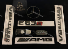 Load image into Gallery viewer, E63S Gloss Black Badges Package For Mercedes E63S W213 Exclusive Pack
