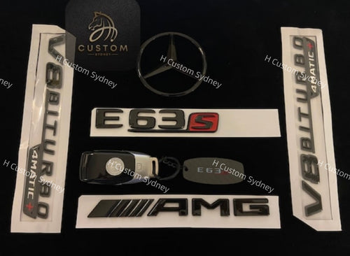 GLE53 Gloss Black Badges Emblems Package for Mercedes GLE53 V167