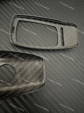 Load image into Gallery viewer, Genuine Carbon Fiber Key Fob Cover Keyring Pack For Mercedes C63S Custom Made
