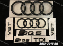 Load image into Gallery viewer, SQ5 All Black Badges Package For Audi SQ5 8R FY 2013-2023 Exclusive Pack
