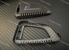 Load image into Gallery viewer, Genuine Carbon Fiber Keyring Key Fob Cover For BMW M3 M4 M5 M8 Competition Custom Made
