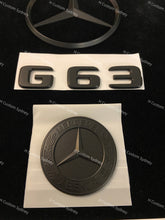 Load image into Gallery viewer, Matte Black G63 Badges Package For Mercedes G63 AMG 2013-2023 models Exclusive Pack
