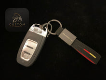 Load image into Gallery viewer, Quattro Logo Alcantara Keyring For Audi models Custom Gift
