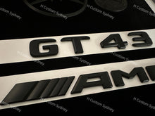 Load image into Gallery viewer, Matte Black GT43 Full Badges Package For Mercedes AMG GT43 X290 Exclusive Pack
