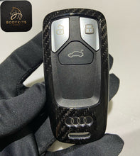 Load image into Gallery viewer, Genuine Carbon Fiber Keyring Key FOB Cover For Audi RS4 RS5 S4 S5 SQ5 SQ7 TTRS
