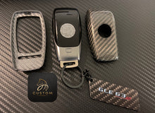 Load image into Gallery viewer, Genuine Carbon Fiber Key Fob Cover Keyring Pack For Mercedes GLE63s Custom Made
