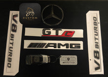 Load image into Gallery viewer, Gloss Black Full Badges Package For Mercedes amg GTC C190
