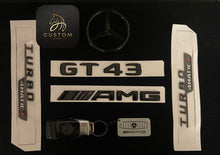 Load image into Gallery viewer, Gloss Black Full Badges Package For Mercedes AMG GT43 X290 ONLY
