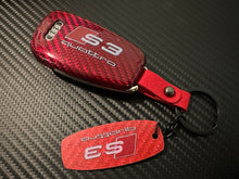 Load image into Gallery viewer, S3 Premium Genuine Carbon Fiber Key Fob Cover Set For Audi S3 8V Model Exclusive Made
