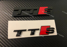 Load image into Gallery viewer, Gloss Black TTS Full Badges Package For Audi TT FV model 2015-2022
