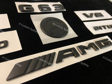 Load image into Gallery viewer, Matte Black G63 Badges Package For Mercedes G63 AMG 2013-2023 models Exclusive Pack
