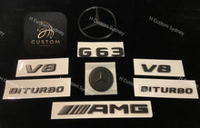 Load image into Gallery viewer, Matte Black G63 Badges Package For Mercedes G63 AMG 2013-2023 models Exclusive Pack
