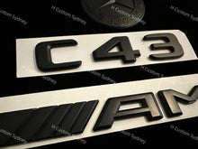 Load image into Gallery viewer, Matte Black C43 Badges Package For Mercedes C43 W205 C205 S205
