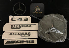 Load image into Gallery viewer, All Black C43 Full badges Package for Mercedes C43 2015-2018 Exclusive Pack
