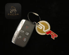 Load image into Gallery viewer, SVR Genuine Carbon Fiber Keyring For Range Rover Sport Velar Evoque Custom Gift
