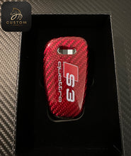 Load image into Gallery viewer, S3 Premium Genuine Carbon Fiber Key Fob Cover Set For Audi S3 8V Model Exclusive Made
