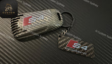 Load image into Gallery viewer, Genuine Carbon Fiber Key FOB Cover Set For Audi S4 B9 Exclusive Made
