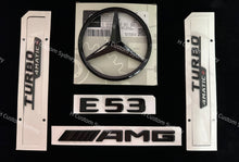 Load image into Gallery viewer, Gloss Black E43 E53 Badges Package For Mercedes E43 E53 W213 A238 C238 Exclusive Pack
