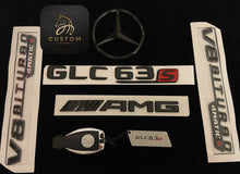 Load image into Gallery viewer, Gloss Black GLC63S AMG Full Badges Package For GLC63S X253 C253 Standard Pack
