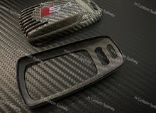 Load image into Gallery viewer, Genuine Carbon Fiber Key FOB Cover Set For Audi S4 B9 Exclusive Made
