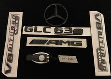 Load image into Gallery viewer, Gloss Black GLC63S AMG Full Badges Package For GLC63S X253 C253 Standard Pack
