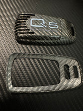 Load image into Gallery viewer, Genuine Carbon Fiber Key Fob Cover Case Pack For Audi Q5 Sportback Exclusive Made
