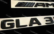 Load image into Gallery viewer, Gloss Black Badges Package For Mercedes GLA35 AMG Exclusive Pack
