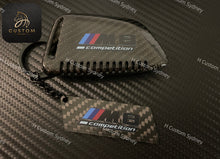 Load image into Gallery viewer, Genuine Carbon Fiber Keyring Key Fob Cover For BMW M3 M4 M5 M8 Competition Custom Made
