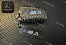 Load image into Gallery viewer, Genuine Carbon Fiber Keyring Key Fob Cover For BMW M3 M3 CS M4 M4 CS  Custom Made
