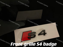 Load image into Gallery viewer, S4 Gloss Black Badges Package For Audi S4 B8 B9 2013-2023 Models
