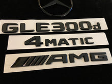 Load image into Gallery viewer, GLE300d  Gloss Black Full Badges Package For Mercedes GLE300d V167 AMG Model Custom Gift
