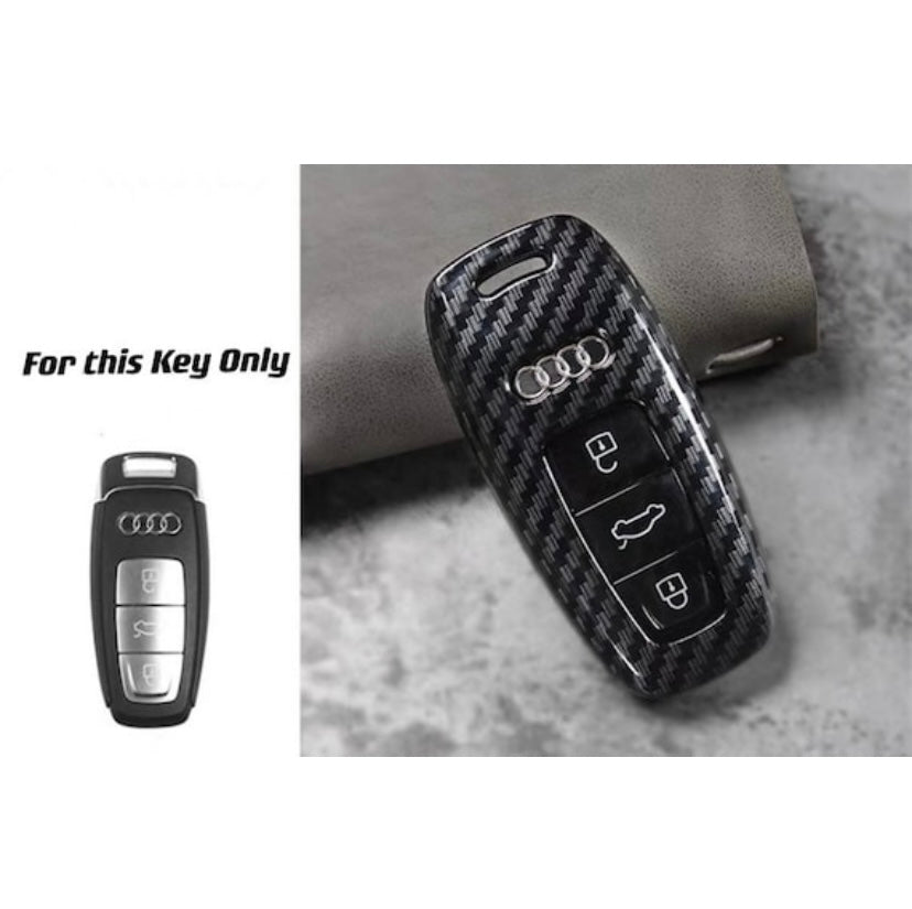 Genuine Carbon Fiber Key Cover Keyring Package for Audi RSQ8 – H ...