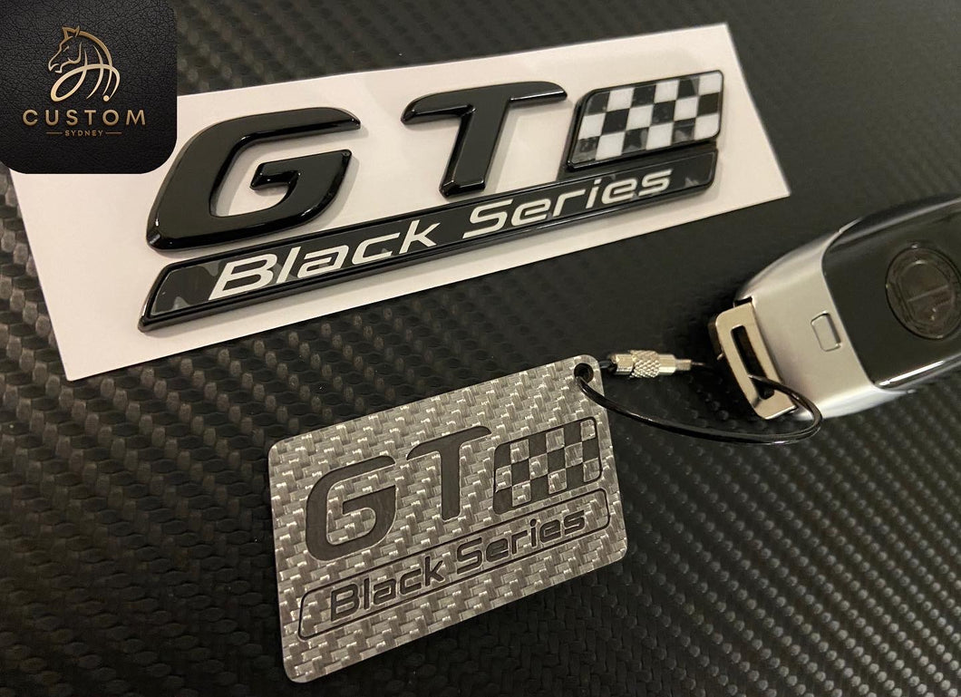 Gloss Black GT Black Series Badge Emblem For Mercedes AMG GT Black Series