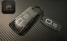 Load image into Gallery viewer, Genuine Carbon Fiber Key Fob Cover Case Pack For Audi Q5 Sportback Exclusive Made
