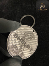 Load image into Gallery viewer, Custom Genuine Carbon Fiber Keyring Keychain For Mustang Shelby
